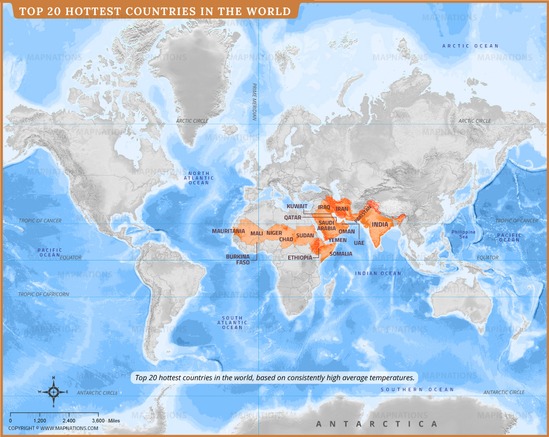 What the Hottest Country in the World