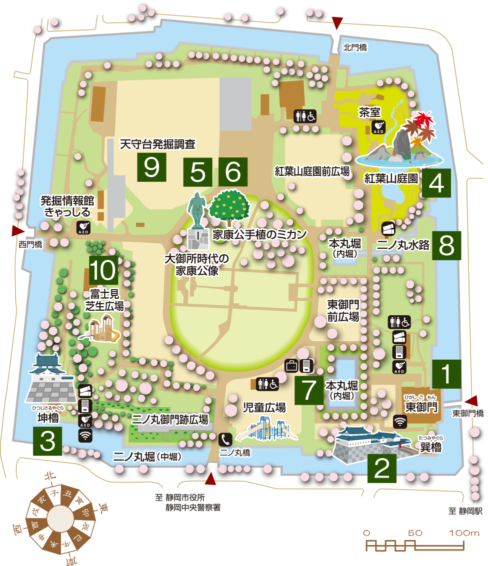 家康終焉の地・駿府城公園！天守台発掘の衝撃事実と2026最新ガイド