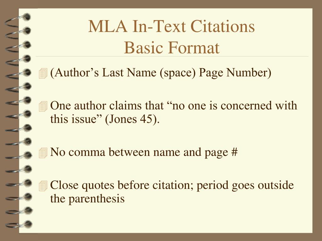 Mla9 in Text Citation Example