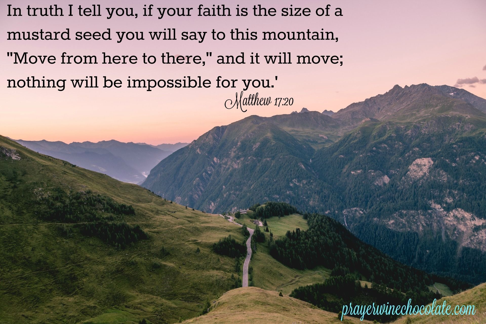 Verse About Moving Mountains
