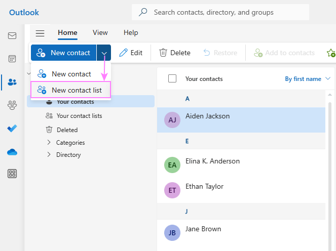 How to Create an Email List in Outlook
