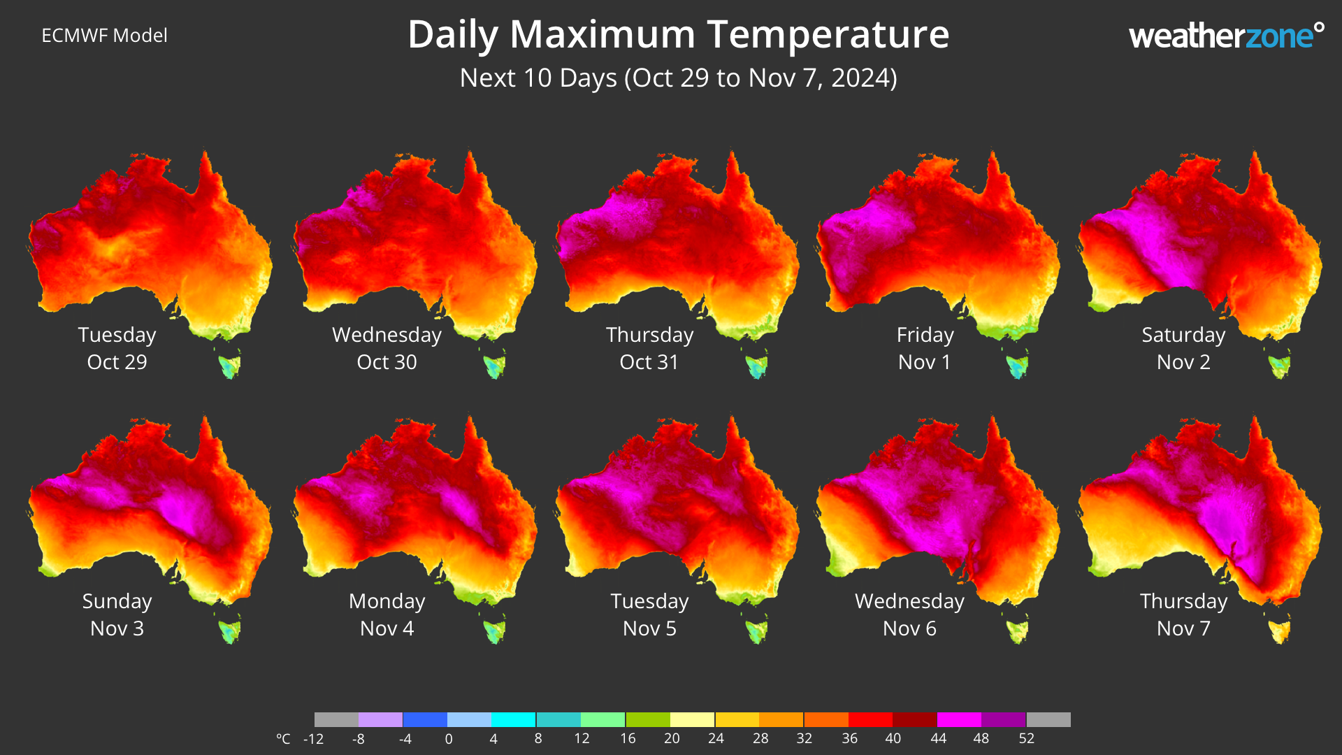 Where Is It Hot in November