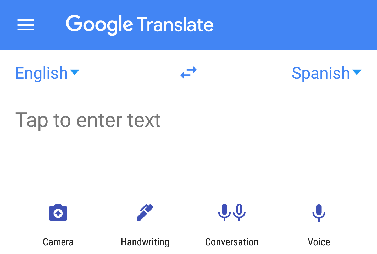 Spanish to English - Google Search
