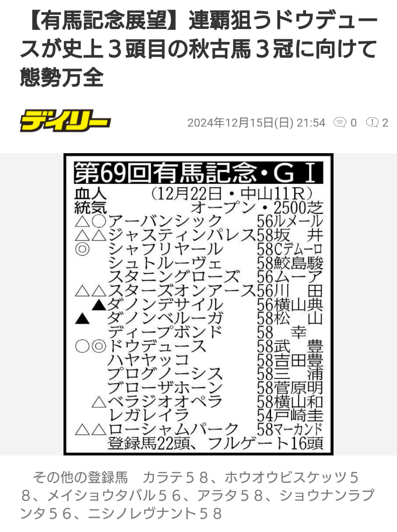 有馬記念サイン馬券を徹底解読！世相と暗号が導く激走穴馬の正体