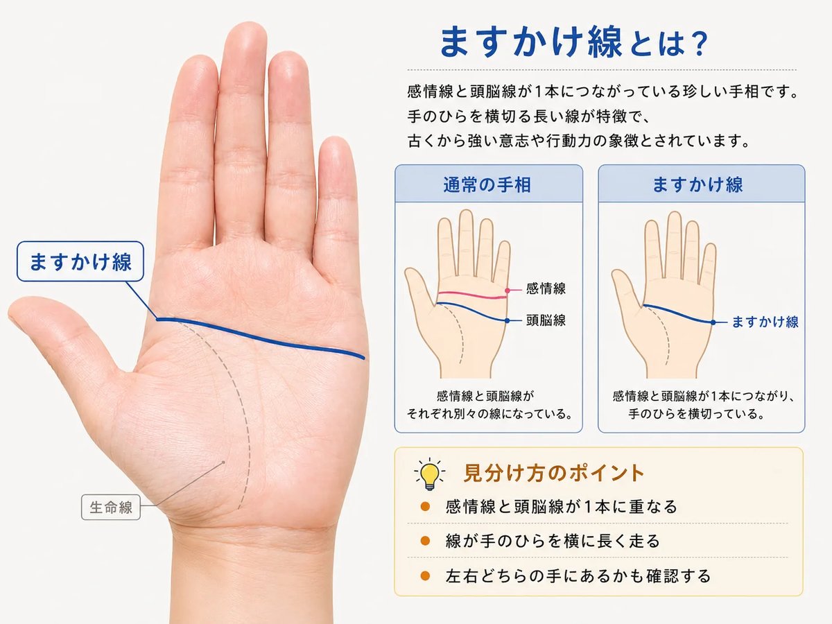 両手ますかけ線の女性は結婚できない？離婚率の噂と強運を活かす秘訣