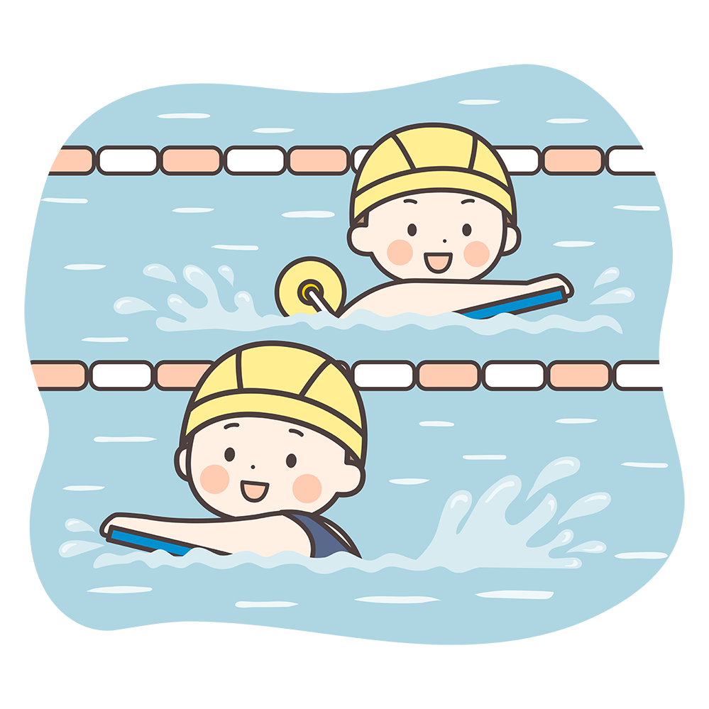 【2026年最新】商用フリー水泳イラスト厳選！種目別から可愛い枠まで