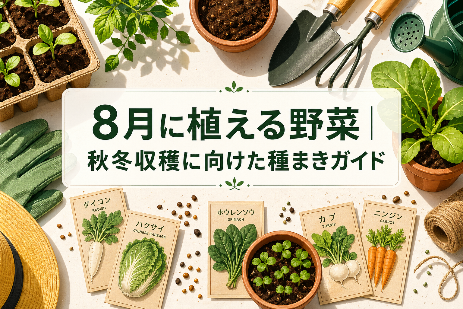 【2026年8月種まき】野菜作りの成功を左右する「品種選びの決定的理由」と初心者でも失敗しない実践ガイド