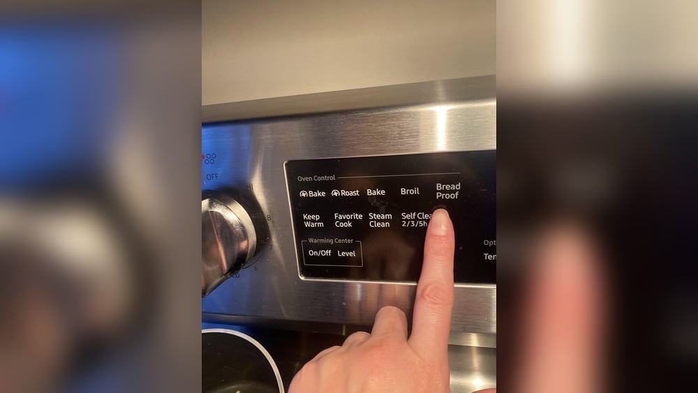 Proof Setting on Samsung Oven