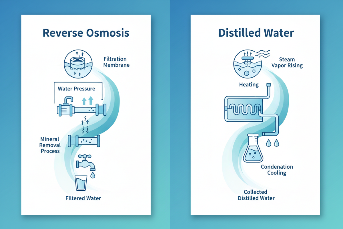 Difference Between Ro Water and Distilled Water