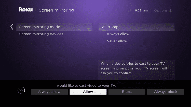 How to Screen Cast on Roku