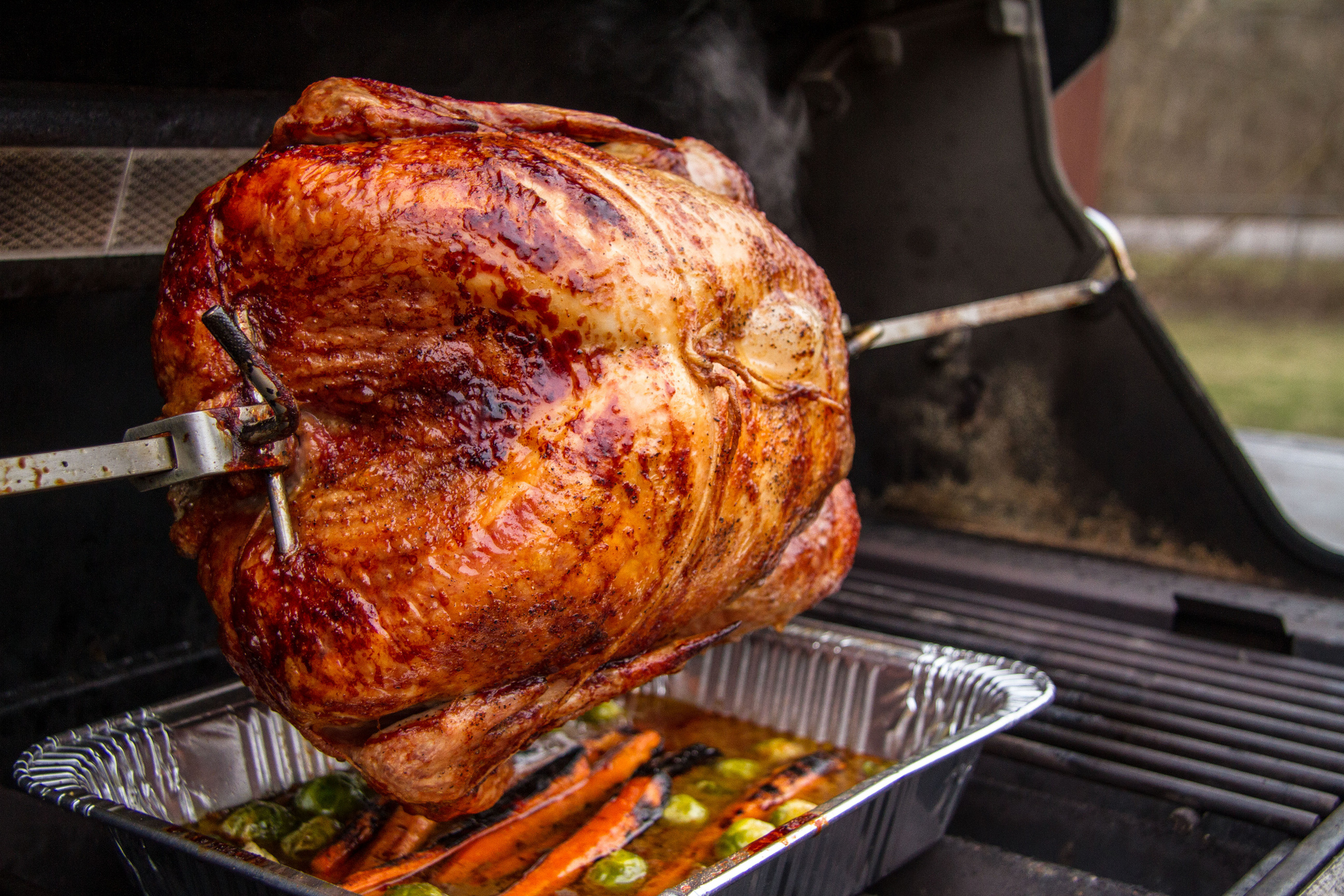 Grilling a Turkey Weber