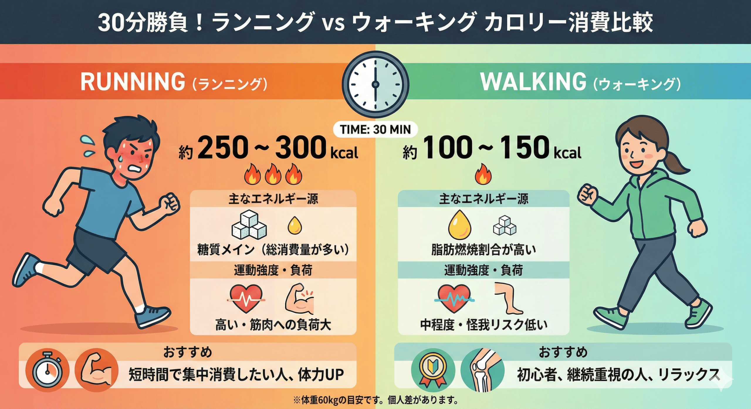 30分ランニング消費カロリーの真実！体重別計算と痩せない理由を検証