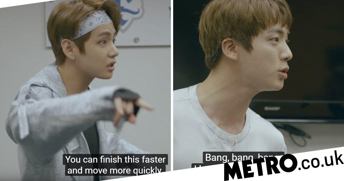 Bts v and Jin Argue