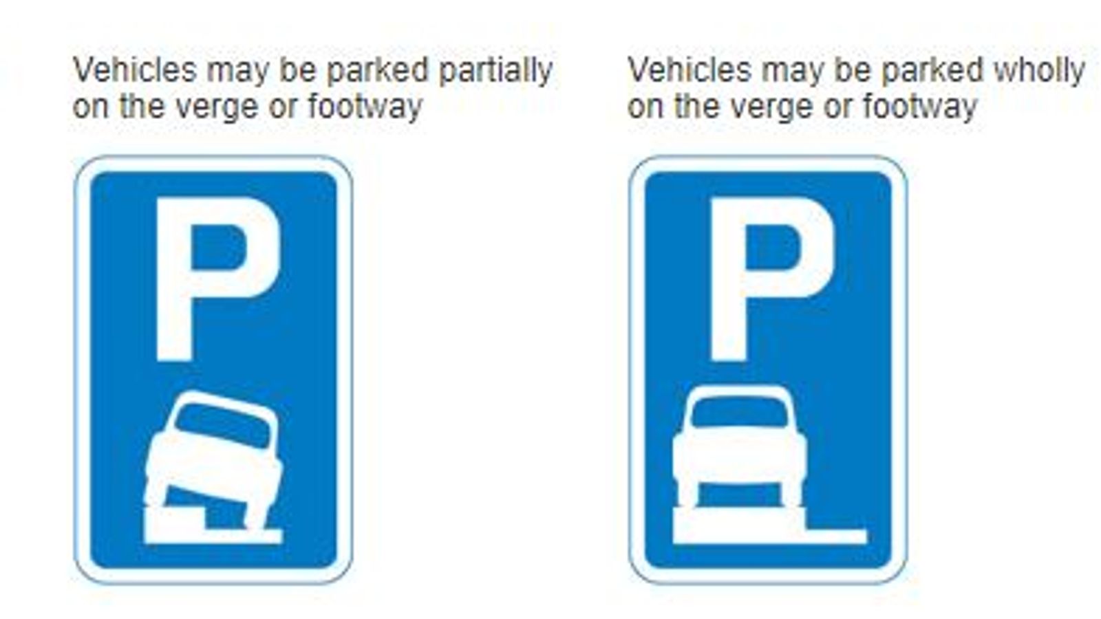 Highway Code Parking on the Pavement