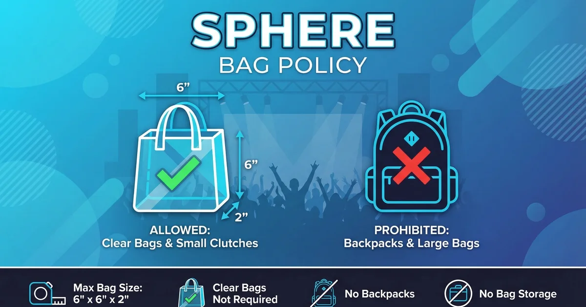 Sphere Las Vegas Bag Policy