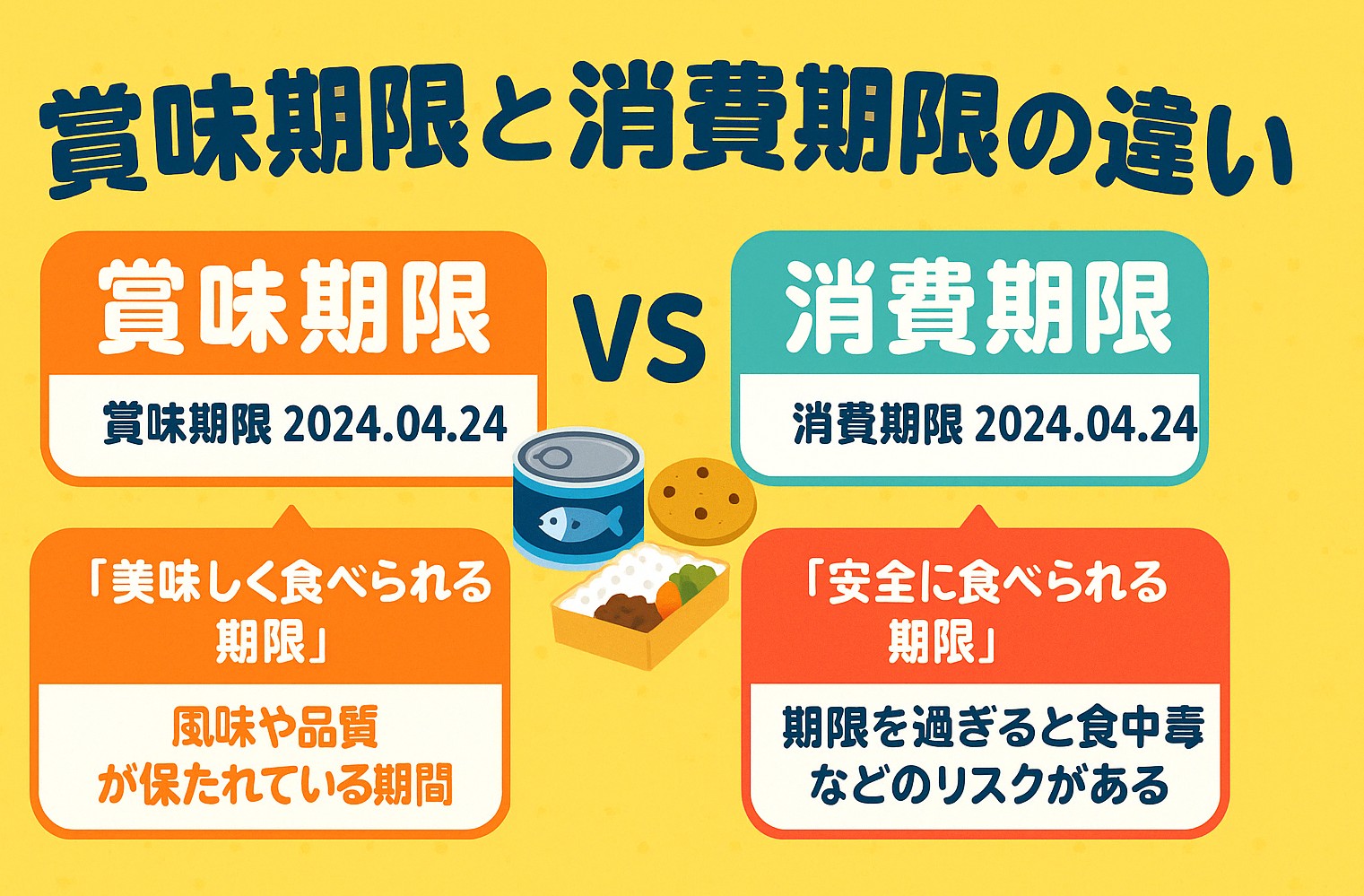 消費期限と賞味期限の決定的な違い！切れたらいつまで安全か徹底解説