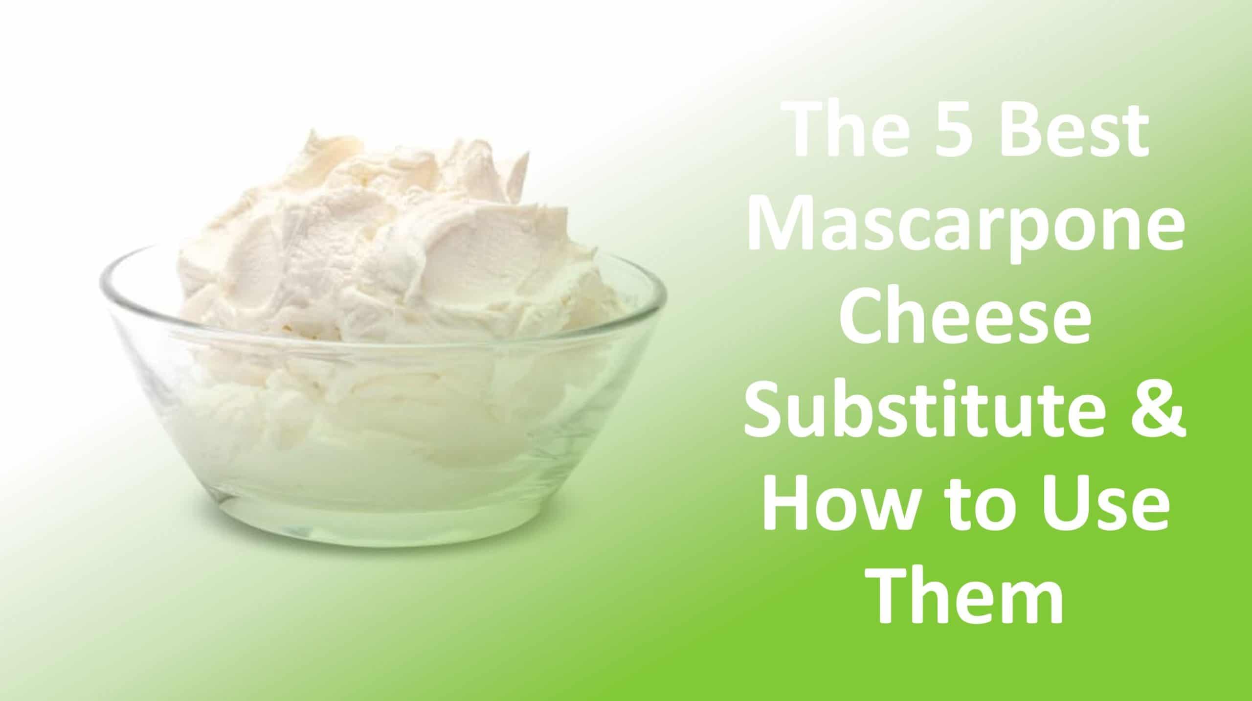 Can I Substitute Cream Cheese for Mascarpone