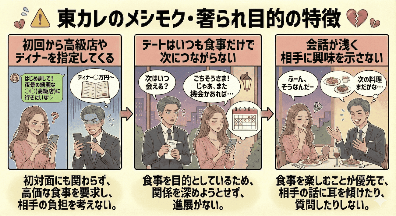 東カレデートの要注意人物と手口を暴露！既婚者・詐欺の見分け方