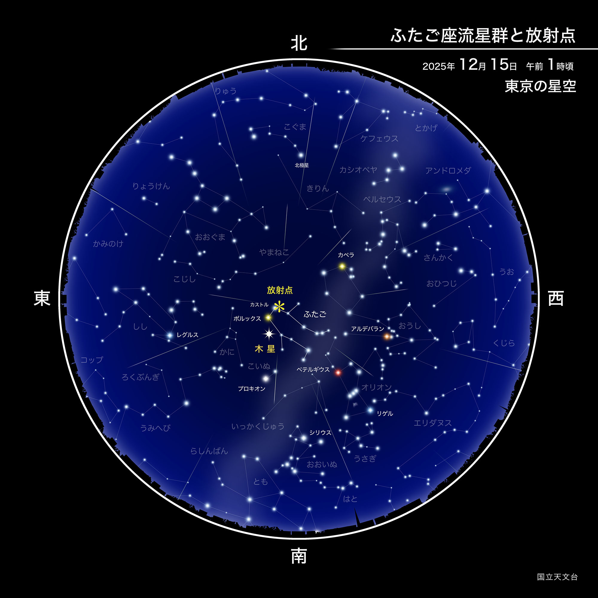 今夜ピーク！ふたご座流星群を最高の条件で観測する極意と方角