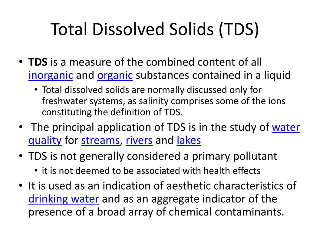 How to Find Total Dissolved Solids