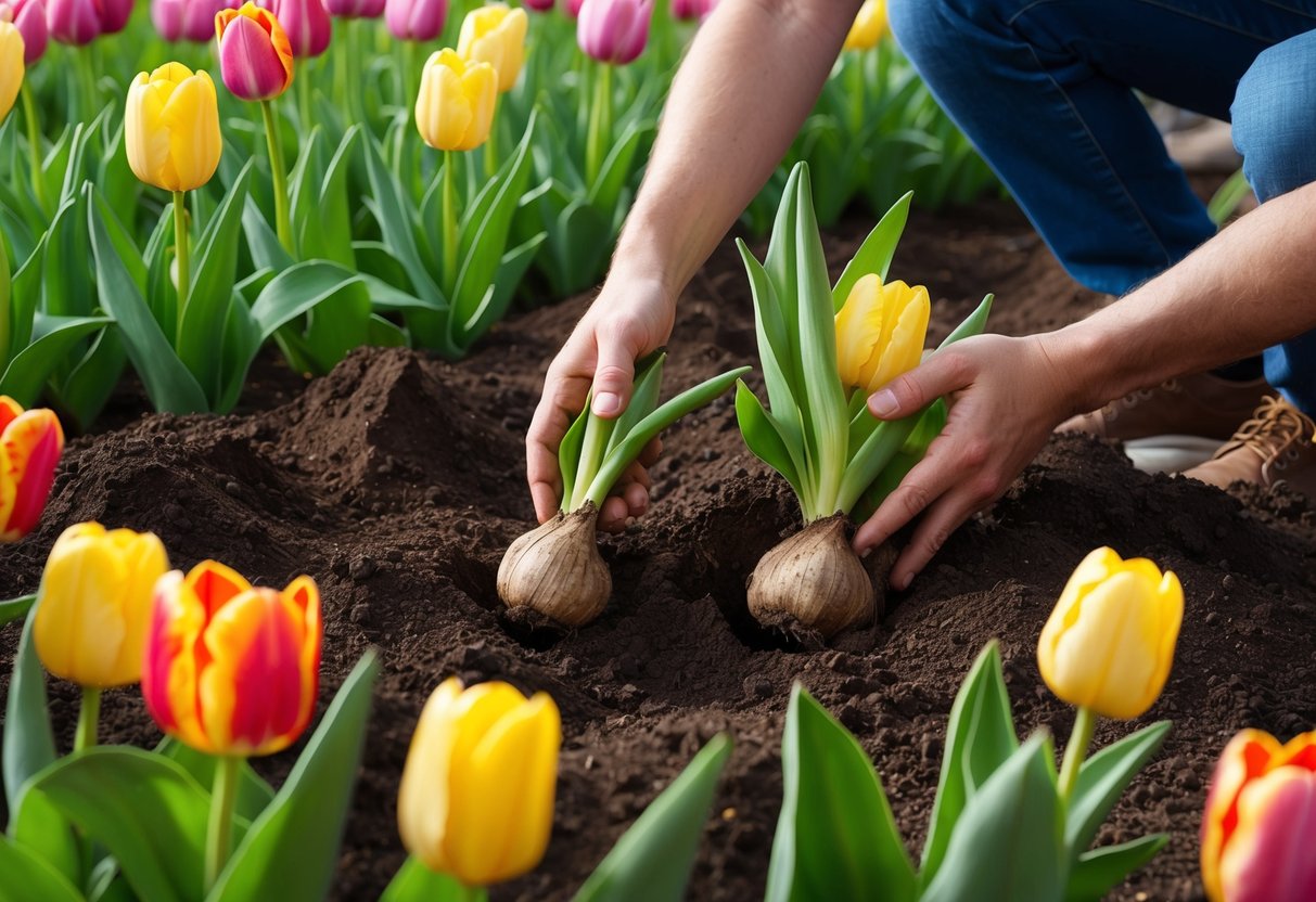 How to Replant Tulip Bulbs