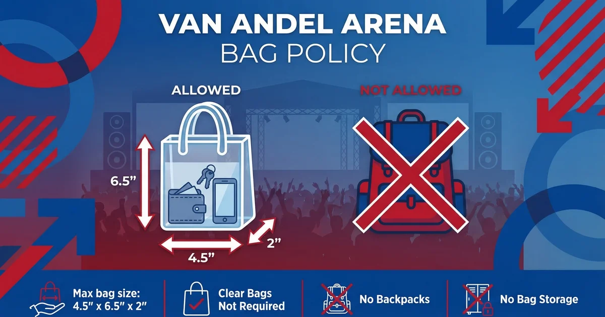 Bag Policy Van Andel Arena