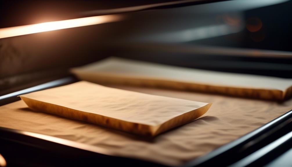 Parchment Paper in Oven
