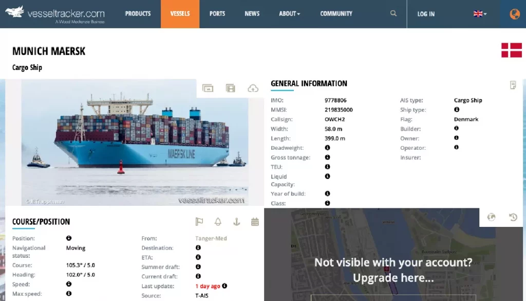 Track a Cargo Ship