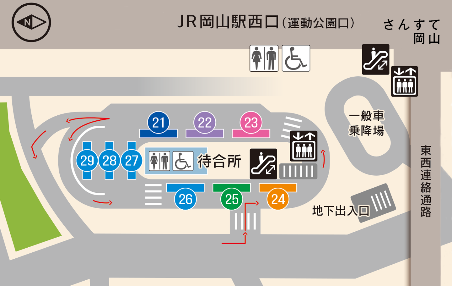 岡山駅バス乗り場で迷う決定的理由！東口西口の完全攻略【2026年最新】