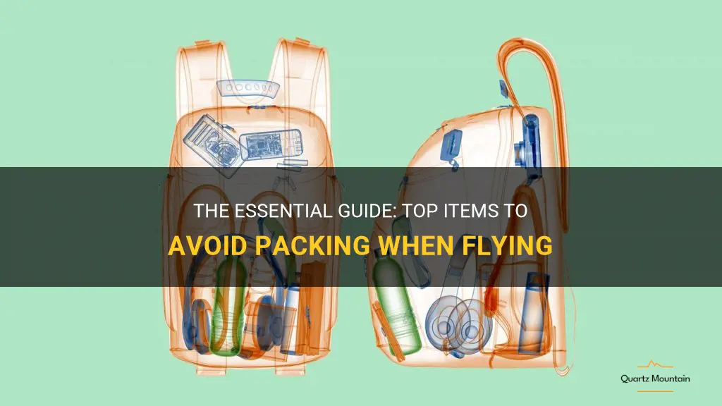 What Not to Pack for a Flight