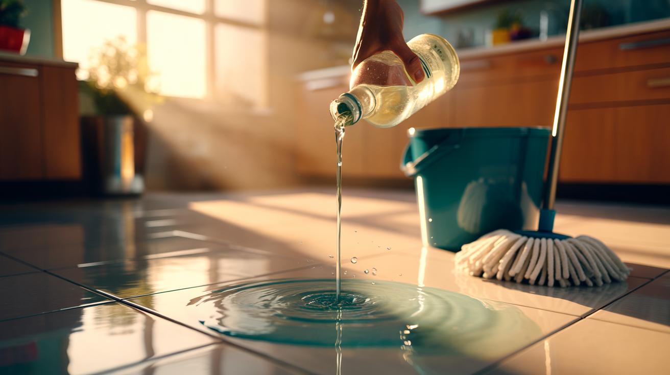 Mop with Vinegar and Water