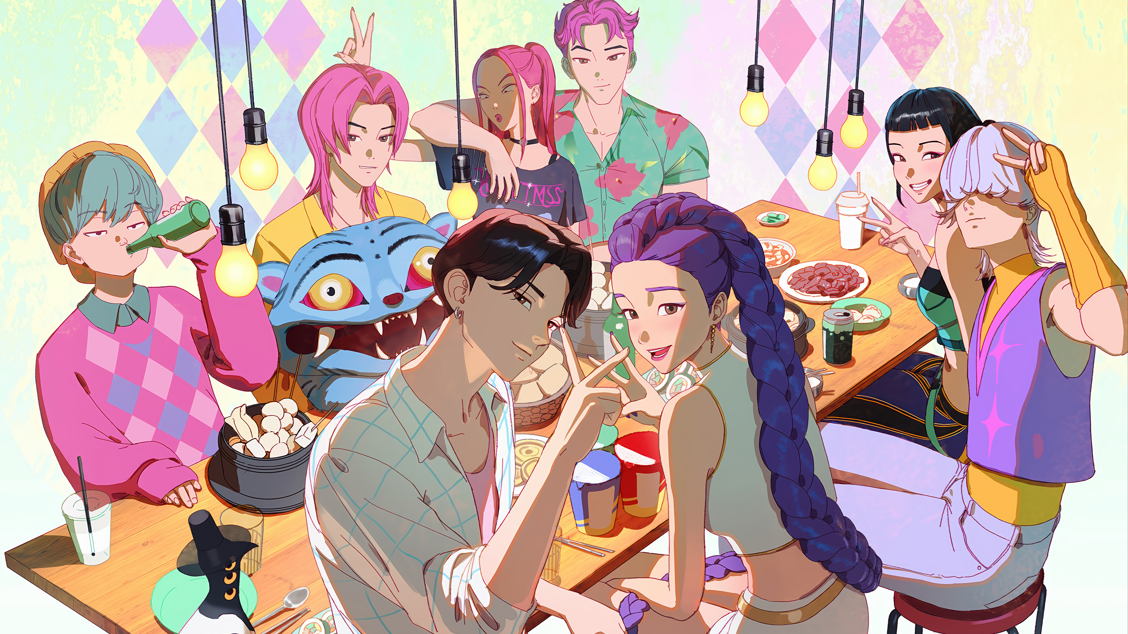 Kpop Demon Hunters and Saja Boys Together