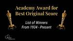 Academy Award for Best Original Score: Ranked 10 Winners |