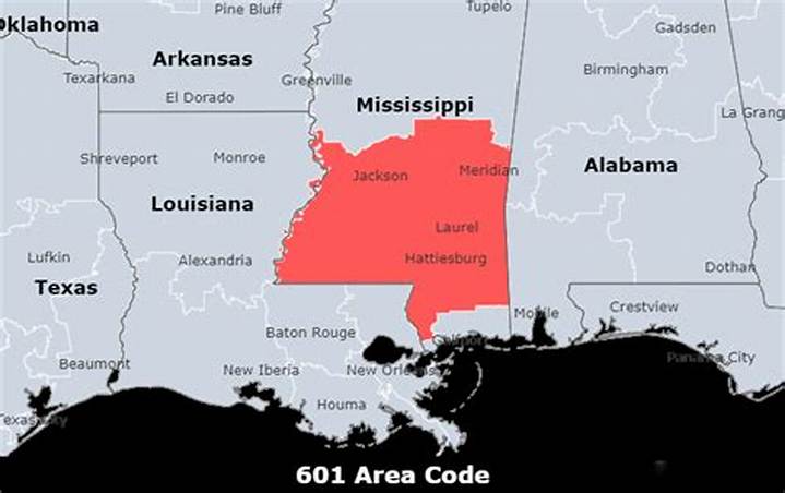 Area Code 601 in Mississippi: Cities, Coverage, and How to Dial