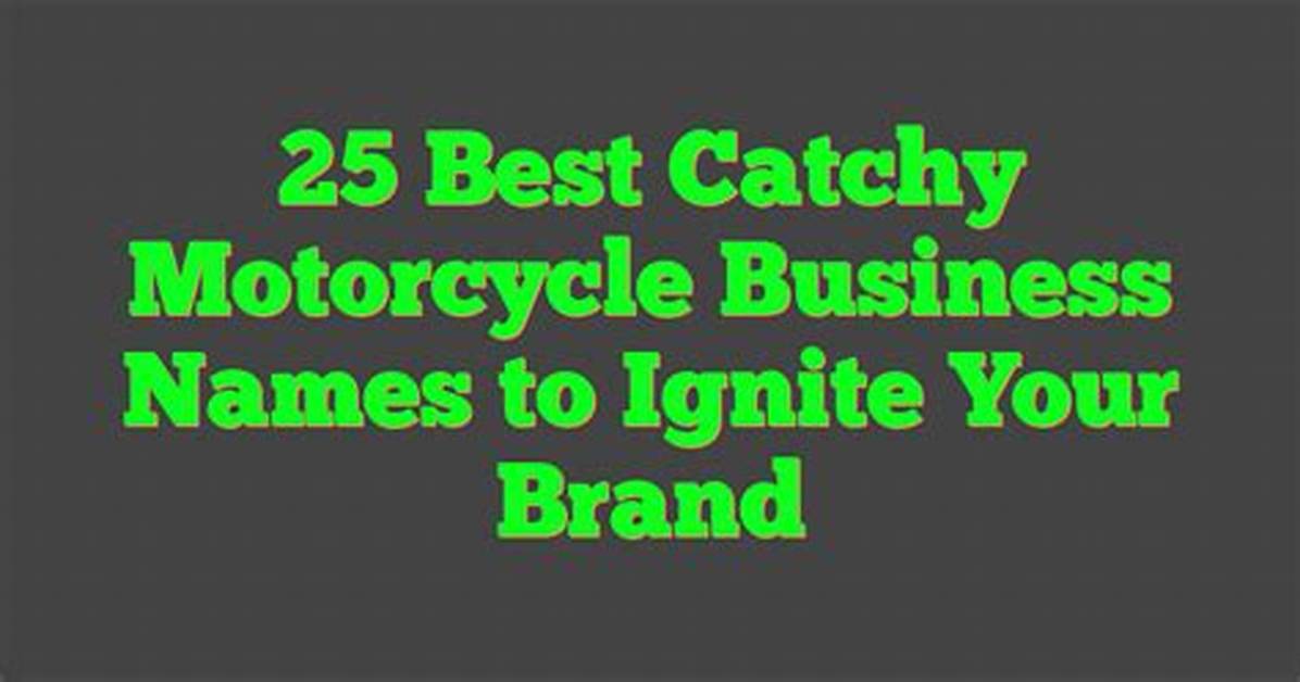 Captivating Motorcycle Names to Ignite Your Ride