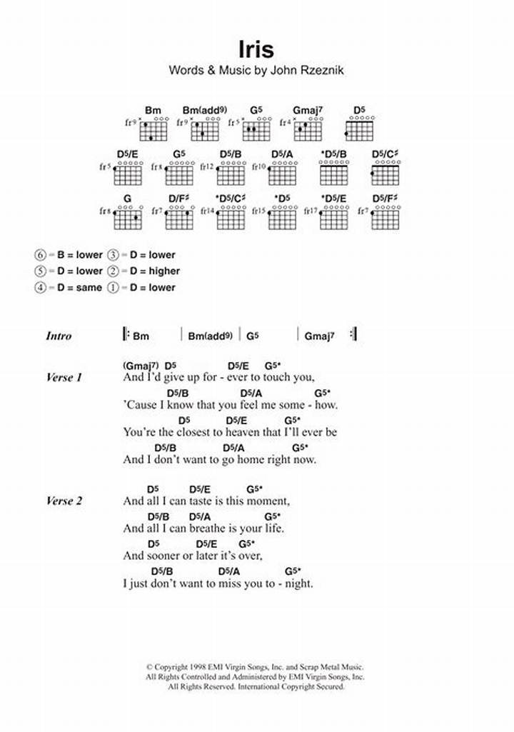 ゴー・ゴー・ドールズ「Chords to Iris」完全ガイド：歌詞の意味と背景