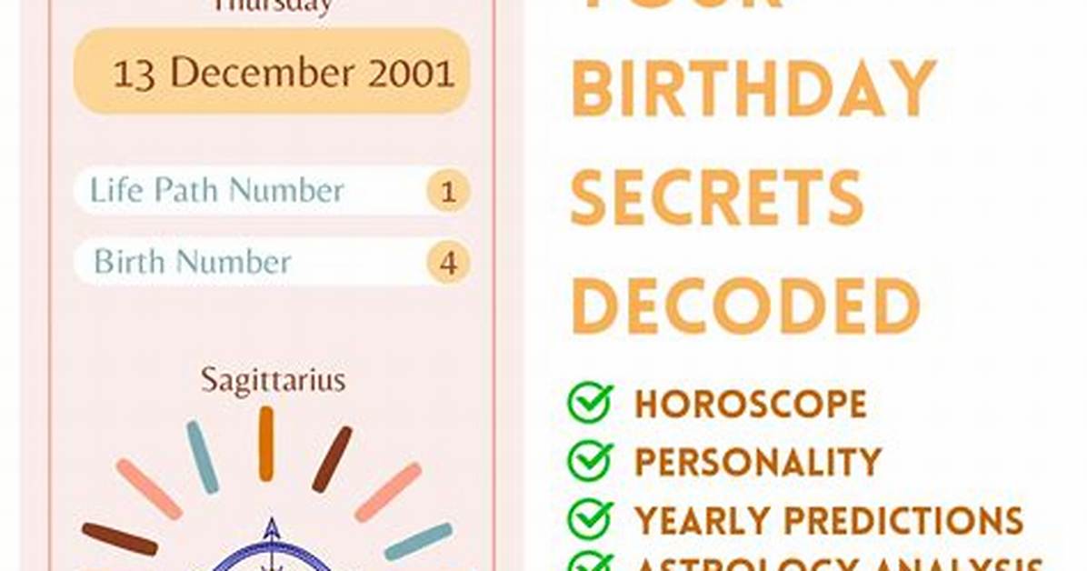 December 13 Zodiac Horoscope Birthday Personality
