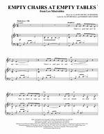 Empty Chairs at Empty Tables Lyrics ·