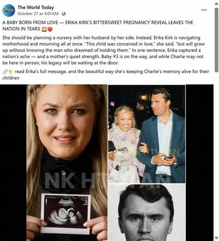 Erika Kirk Pregnancy Announcement: True or False? What’s Verified