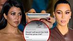Kourtney Kardashian Shuts Down Kim's Group Chat Claim, Friends Back H