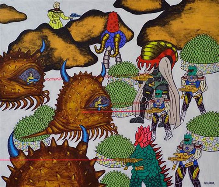 怪獣とパンクが交差する異色のアート：画家・早川モトヒロの真価と世界規模の熱狂