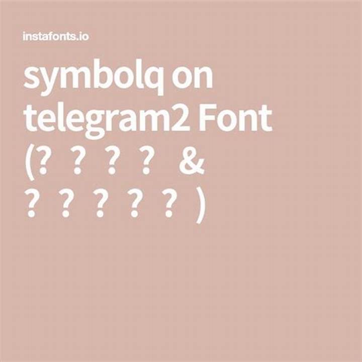 Symbolq on Telegram2 Font 解読完全ガイド｜恋愛記号の読み方と使い方