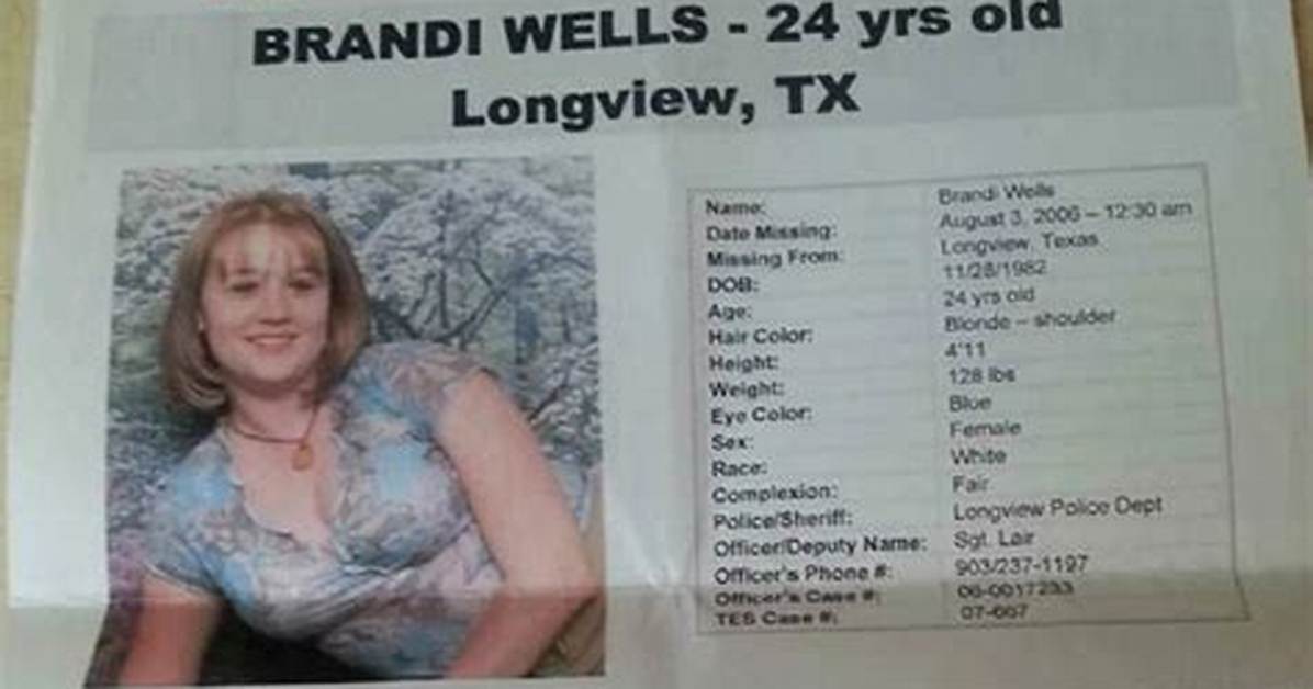 Unveiling the Latest in Brandi Wells Missing Case: Discoveries and Insights