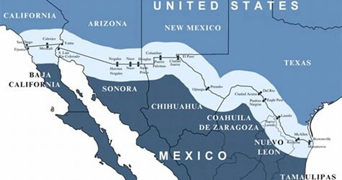 Us-Mexico Border Map Shows How Hard It Would Be to Build a Border Wall