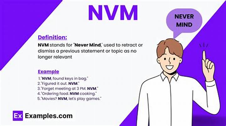What Does Nvm Mean? the Simple Answer—and the Most Common Uses