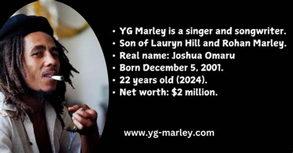 Yg Marley Net Worth - the Ultimate Guide to His Wealth