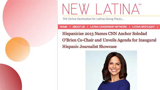 Hispanicize 2013 Names Soledad O'Brien Co-Chair