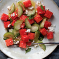 Watermelon & Tomatillo Salad with Feta Cheese