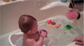 Baby Scared of Bubbles
