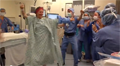 Dancing in the OR before breast cancer surgery.